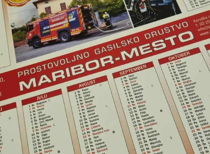 Prostovoljno gasilsko društvo Maribor - gasilski koledar
