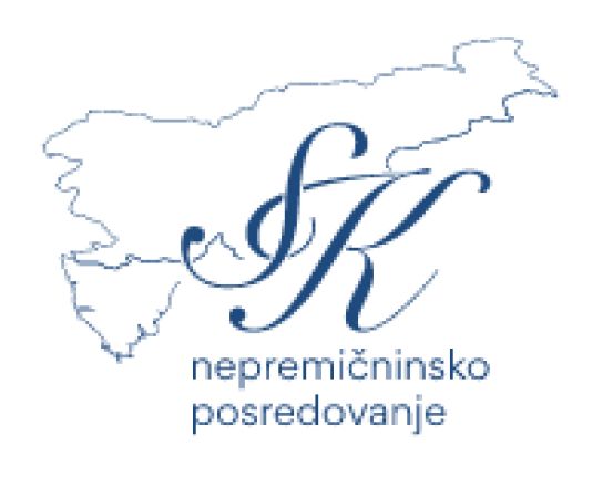 Logo za podjetje SK, ki prodaja nepremičnine