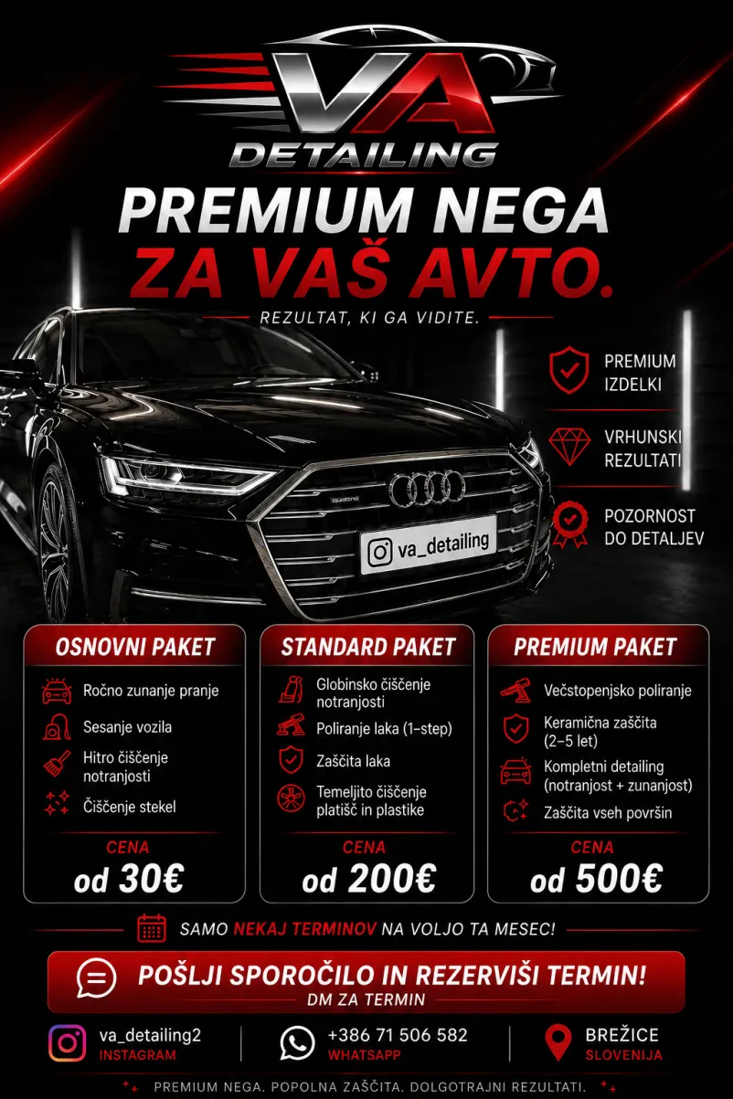 Poliranje vozil Krško in Brežice, vrhunski detailing