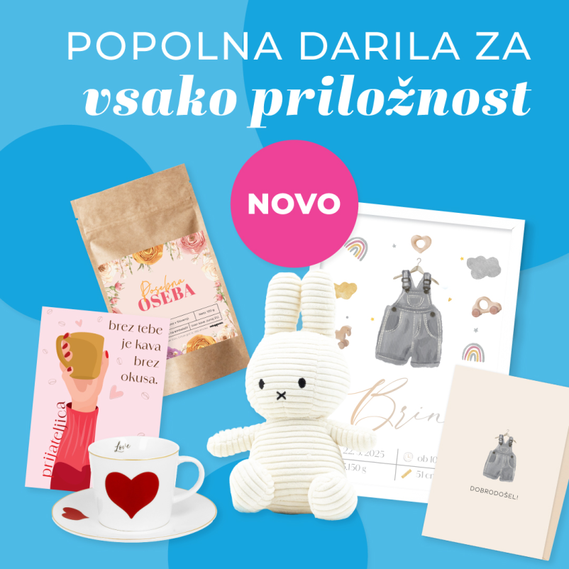 Unikatna darila za babyshower in praznovanja po Sloveniji