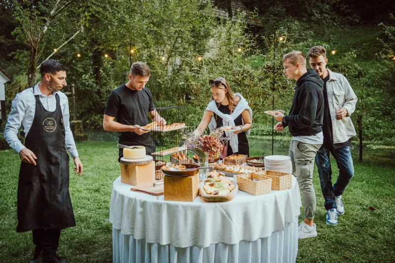 Popoln meni za poroko – Kulinarika As catering