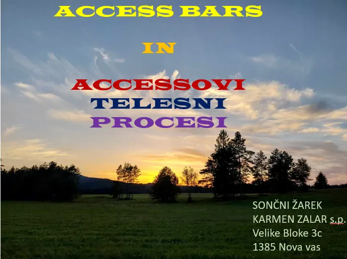 Access Bars terapije in delavnice Ljubljana in okolica