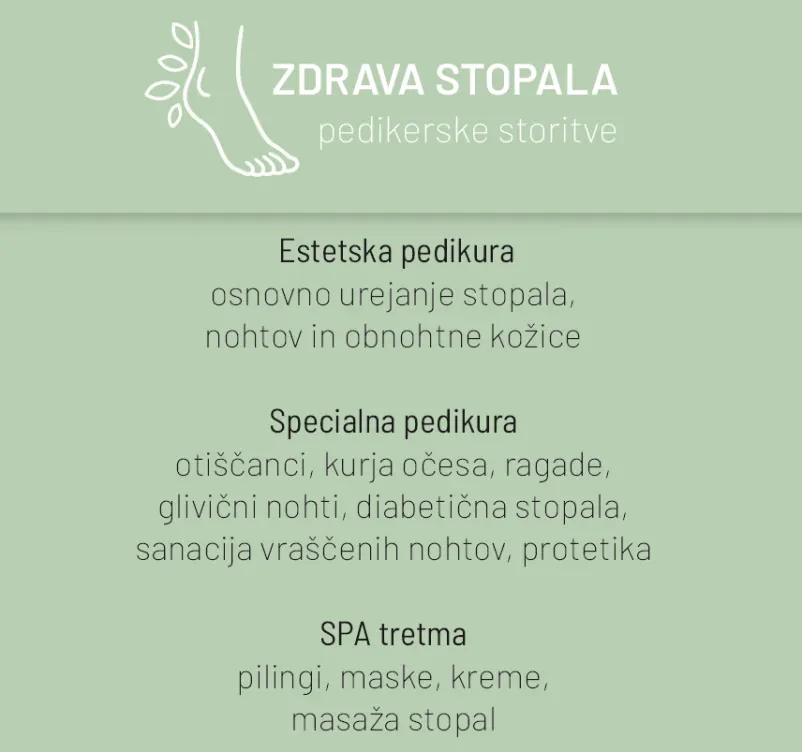 Estetska pedikura za gladko kožo stopal Kranj