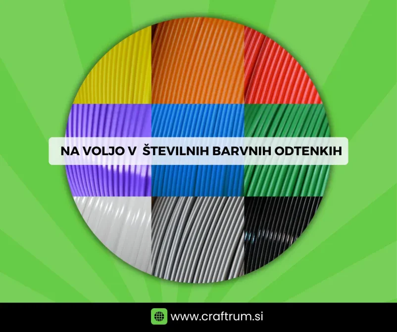 Ugodni filamenti za 3D tisk Slovenija
