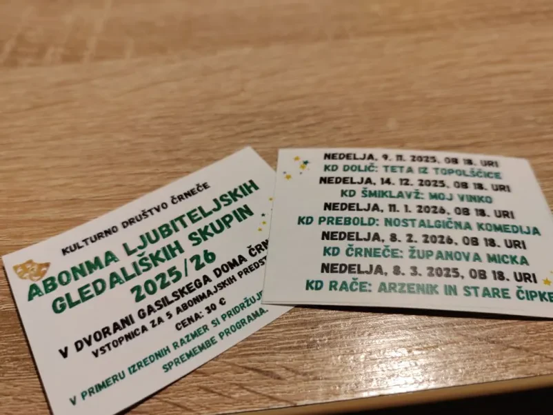 Vpis v Kulturno društvo Črneče