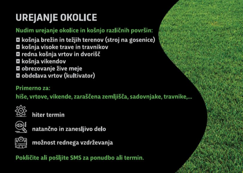 Urejanje strmih terenov na Štajerskem