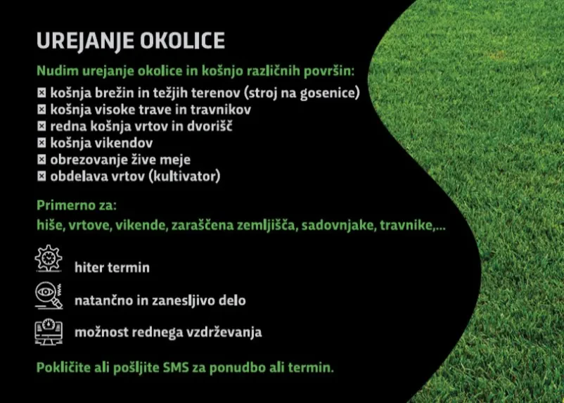 Urejanje strmih terenov na Štajerskem