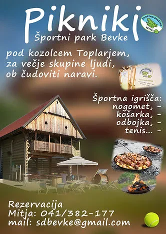 Piknik prostor Ljubljana, kozolec toplar v naravi
