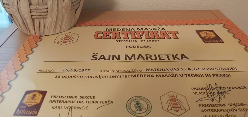 Maderoterapija, medena masaža in limfna drenaža Notranjska