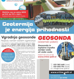 Vrtine, montaža toplotnih črpalk, geosonda