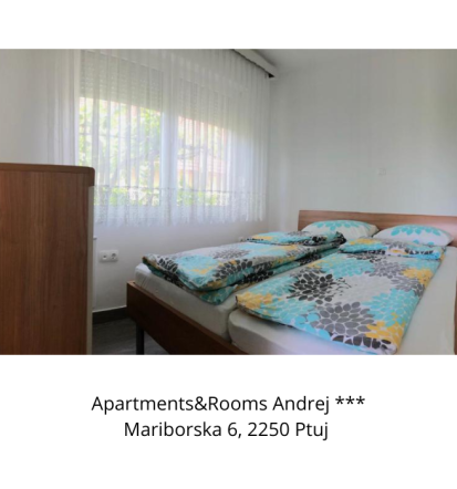 Apartma Ptuj, pestra izbira