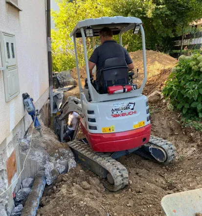 Strojne usluge, storitve v gradbeništvu, izkopi, komunalne ureditve, urejanje okolice