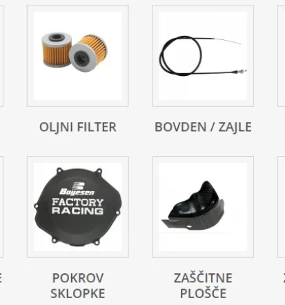Prodaja moto opreme Podravska