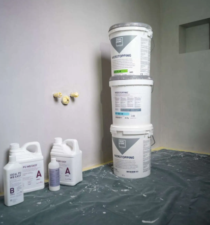 Dekorativni betonski material Microtopping