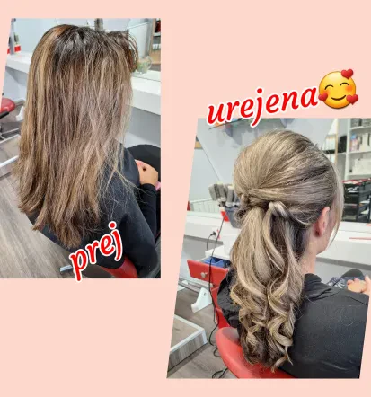 Frizerstvo, podaljševanje las Podravska