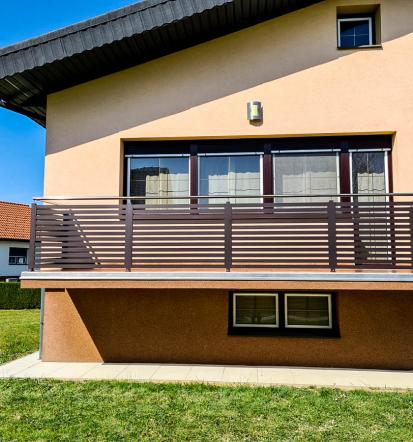 Na voljo so aluminjaste, inox in tudi steklene ograje Pomurje