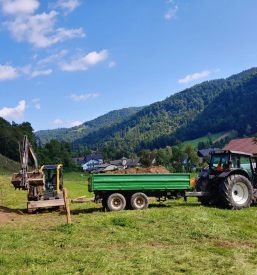 Storitve zemeljskih pripravljalnih del, postavitve škarp in gradnje cest Gorenjska