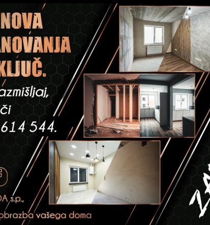 Adaptacija stanovanj, prenova kopalnice, obnova na Savinjskem