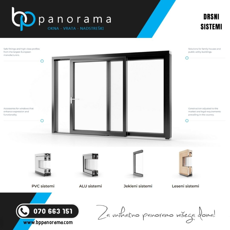 Kvalitetna ALU okna, vrata Podravje, Slovenija