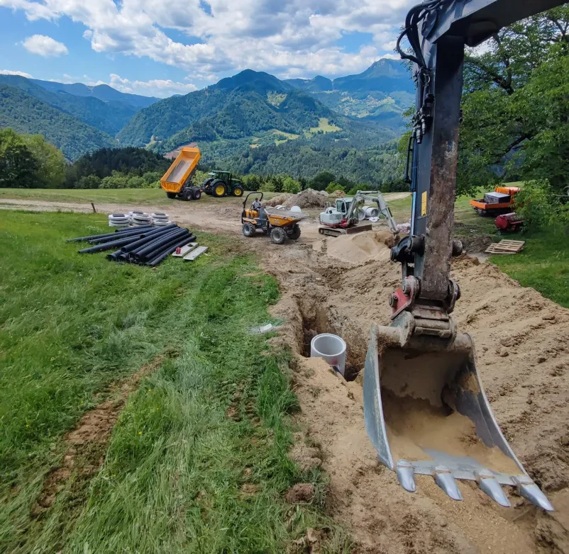 Ceste, vodotoki, zemeljska pripravljalna dela Goriška