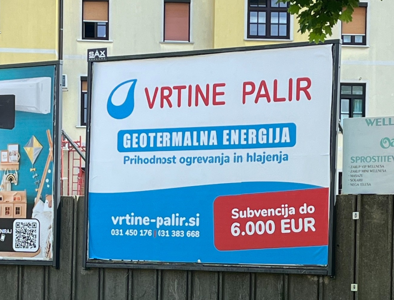 Reklamni napis našega podjetja