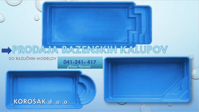 Izdelava zasebnih bazenov Pomurje