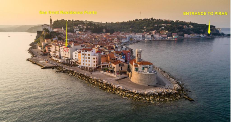 Piran apartma ob morju za 1 do 4 osebe, Seafront Punta