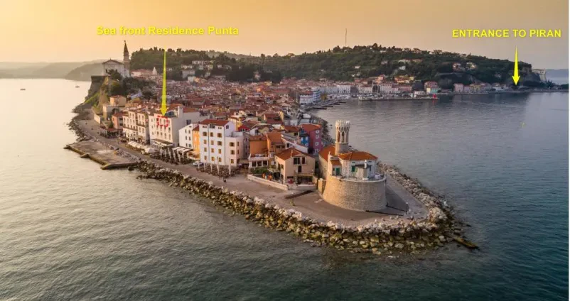 Piran apartma ob morju za 1 do 4 osebe, Seafront Punta