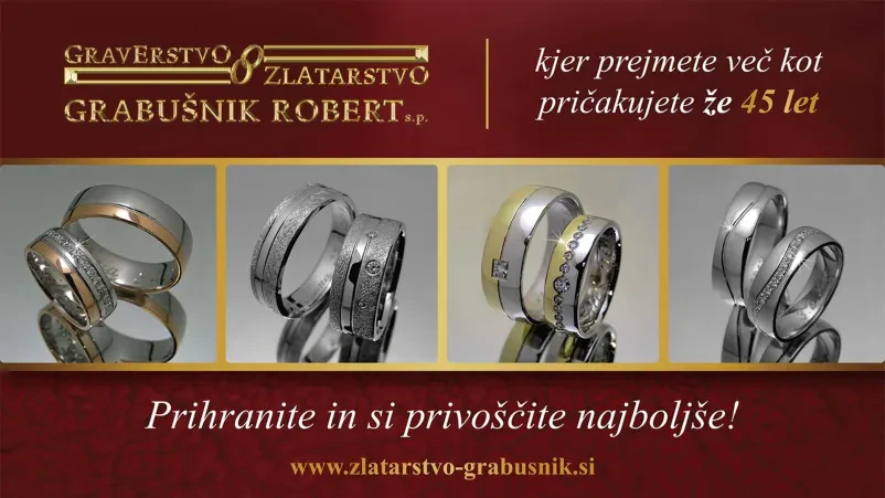 Poročni prstani Maribor, izberite svoj par