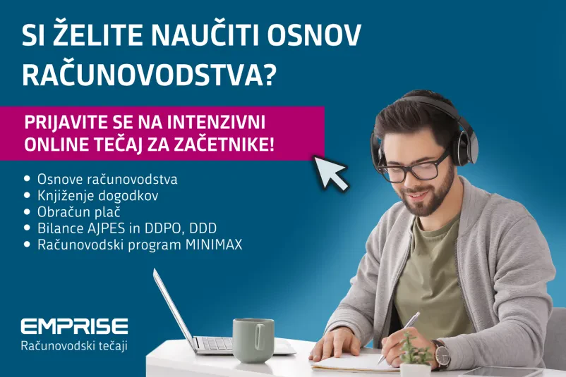 Strokovni tečaji računovodstva Slovenija za začetnike in tiste, ki že znate več