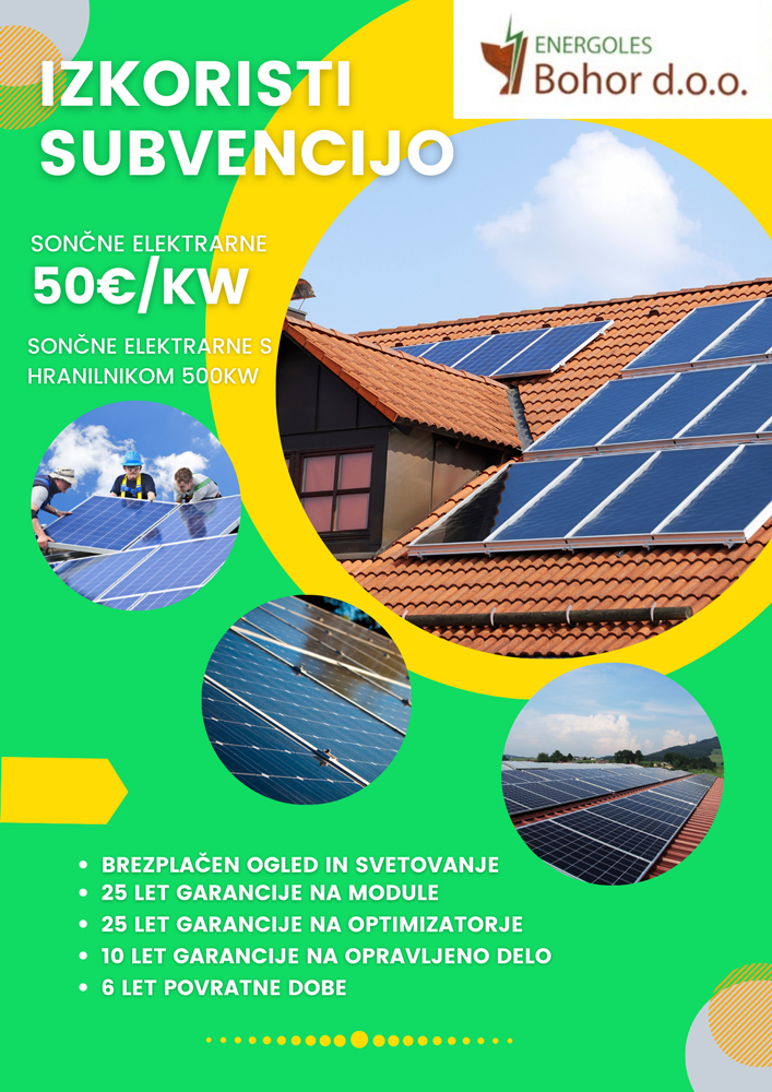 Montaža sončnih elektrarn Slovenija, top izbira