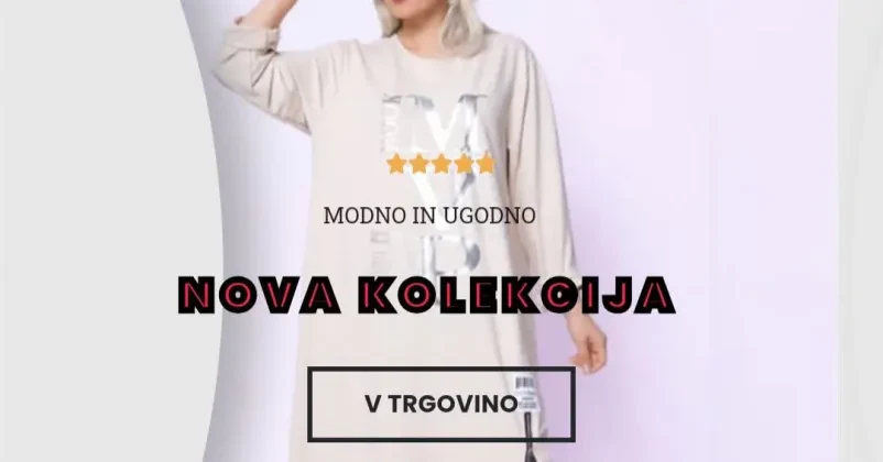 Trenerke in športni izdelki, ugodna ženska oblačila Radovljica, Kranj