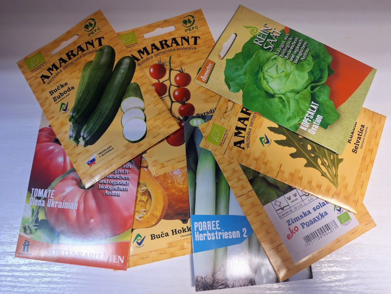 Delavnice, svetovanja in ekološka zelenjavna semena Trzin, Slovenija