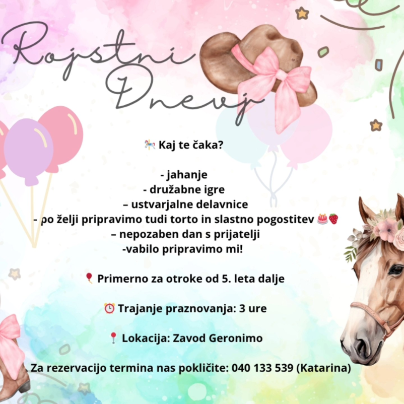 Otroci in konji, jahalni tabori in tečaji, fizioterapija konj in jahalna šola Ljubljana