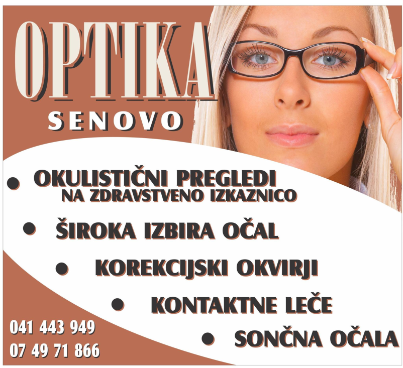 Očalna optika v Senovem vam nudi kvaliteto in prijazne cene