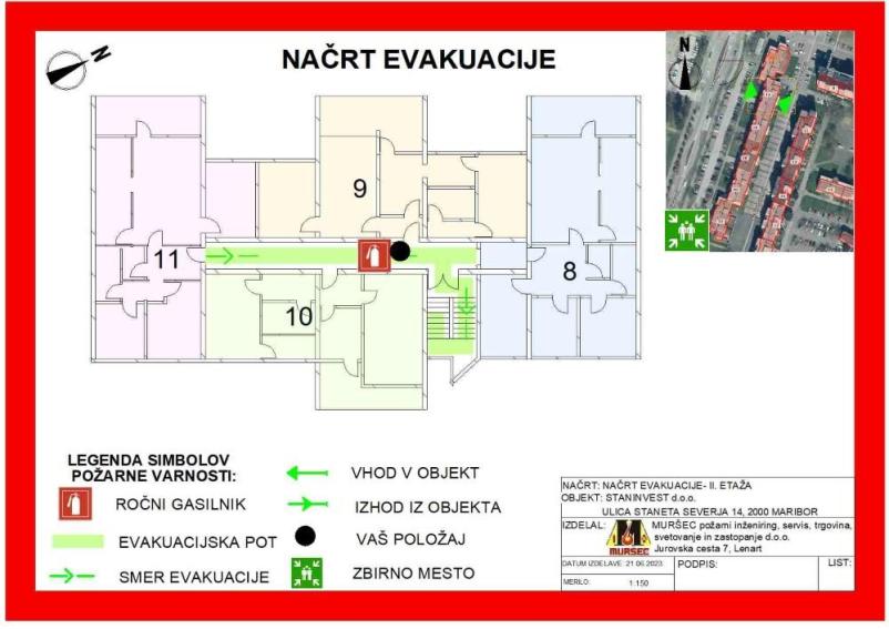 Izdelava načrta evakuacije Slovenija