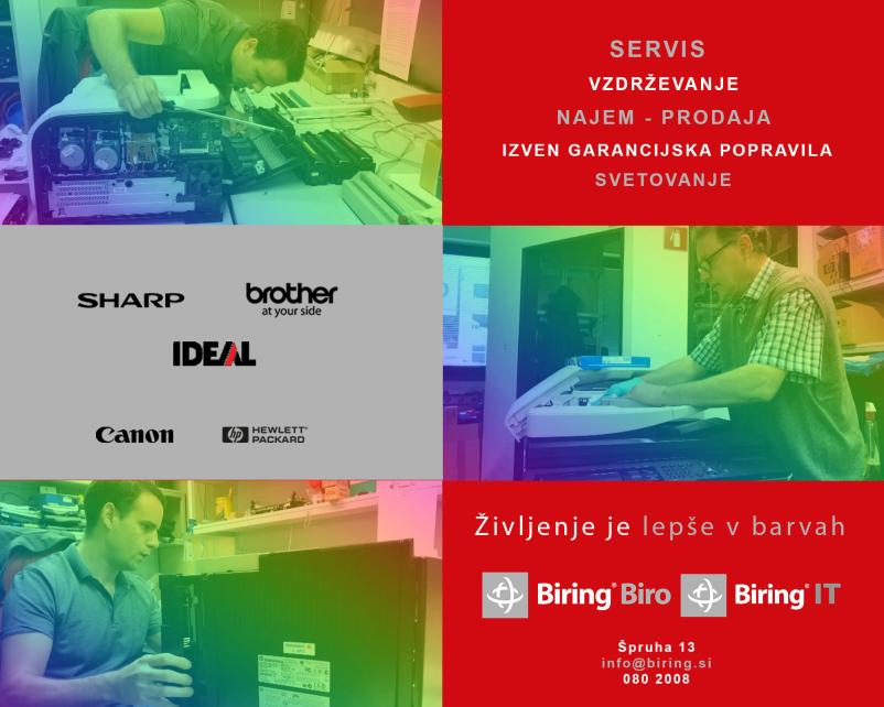 Prodaja in servis pisarniških naprav Slovenija