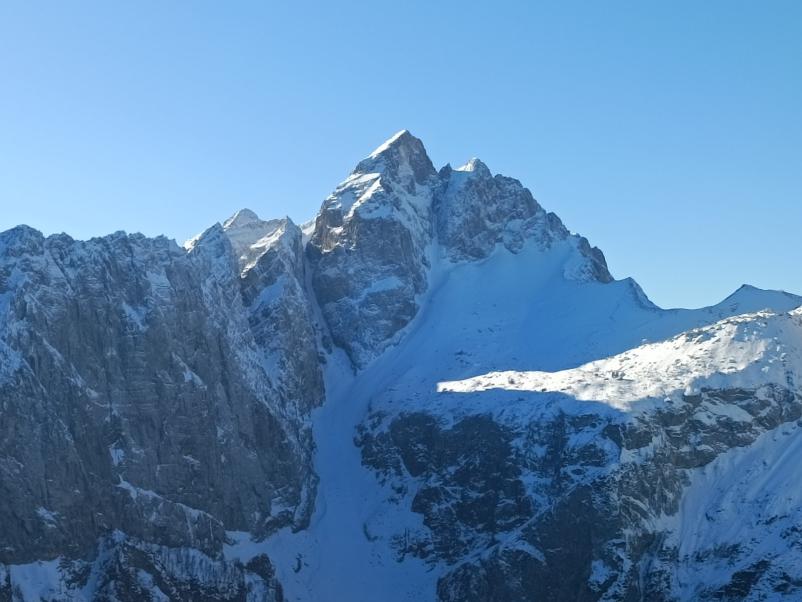 Jalovec pozimi, strokovno vodenje po Julijskih Alpah