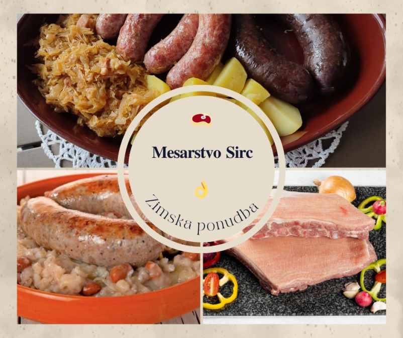 Domače meso in suhomesnati izdelki Podravska, zimska ponudba