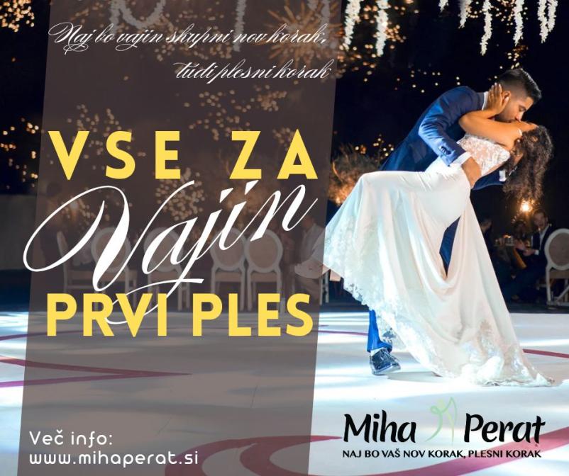 Tečaj poročnih plesov Goriška in Primorska regija