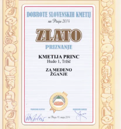 Priznanje za dobro delo
