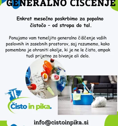 Čiščenje prostorov Celje