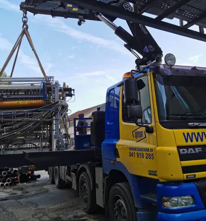 Montaža in prevoz industrijske opreme Slovenija