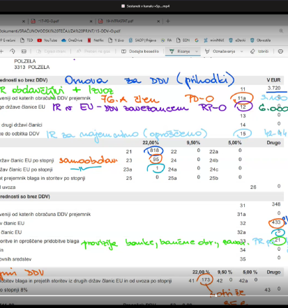 Računovodski tečaj EMPRISE - primer DDPO
