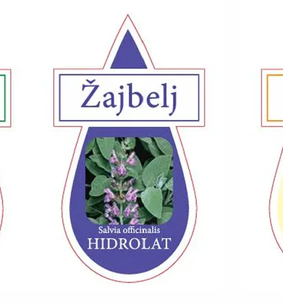 Hidrolat lovor, žajbelj, rimska kamilica