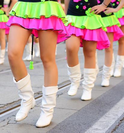 Samozavest in gibčnost z rednim poučevanjem Twirling in mažoretnega plesa Posavje, Dolenjska