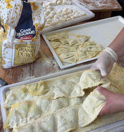Obala kliče, domača pašta in testenine Piran pri Rostelinu
