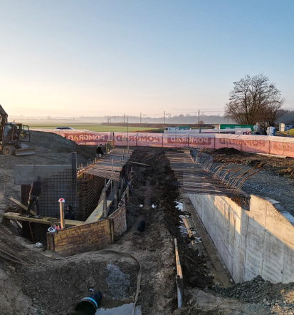 Izgradnja opornih/podpornih zidov, propustov Pomurje