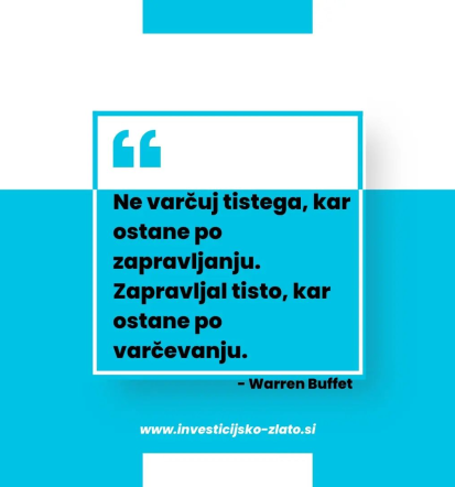 Varčevanje z zlatimi palicami Slovenija