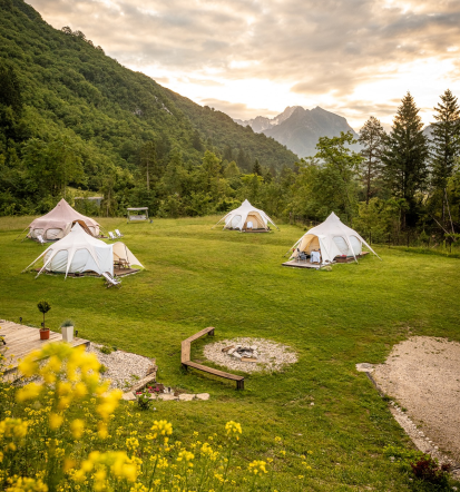 Glamping Bovec, popolna kombinacija udobja in narave
